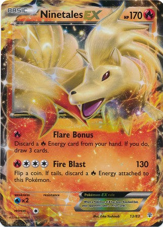 Ninetales EX 13/83 Ultra Rare - Pokemon Generations Card