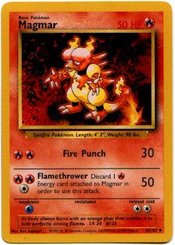 rare magmar pokemon card Pokemon Fossil Magmar #39