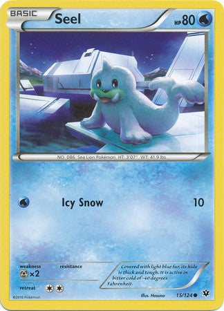 Seel 15/124 Common - Pokemon XY Fates Collide Card