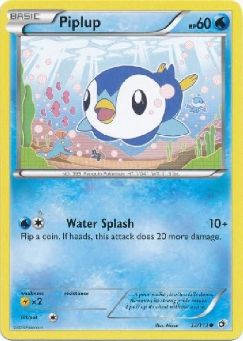Piplup 33/113 - Pokemon Legendary Treasures Common Card