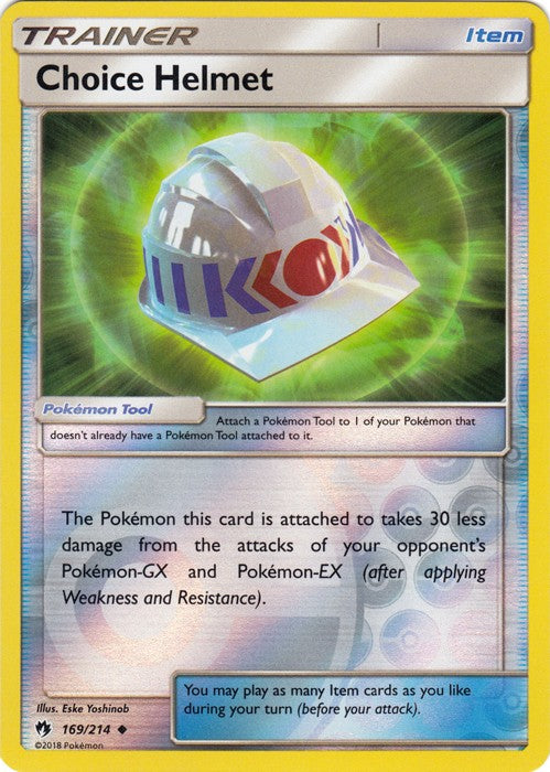 Choice Helmet - 169/214 (Reverse Foil) Pokemon » SM Lost Thunder Uncommon