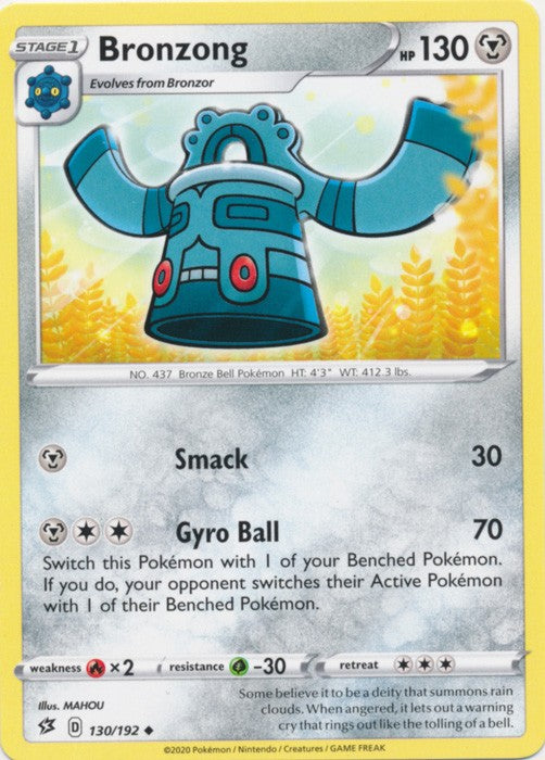 Bronzong - 130/192 Pokemon » SWSH Rebel Clash Uncommon