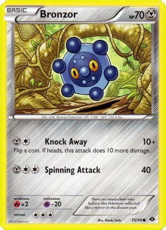 Pokemon Next Destinies Reverse Holo Common Card - Bronzor 75/99