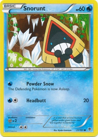 Snorunt 21/101 - Pokemon Plasma Blast Common Card