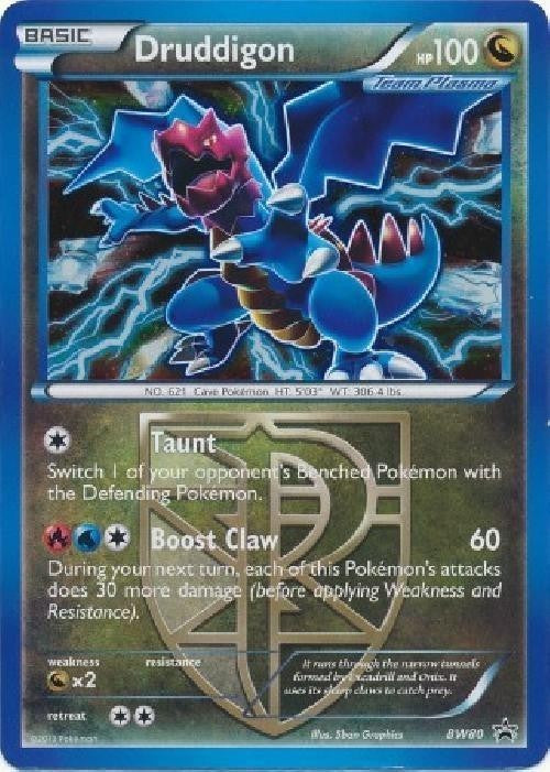 Druddigon BW80 - Pokemon Plasma Freeze Holo Rare Promo Card
