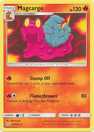 Magcargo - 27/236 - Rare Sun & Moon: Cosmic Eclipse Singles