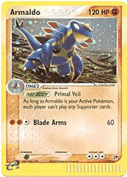 Pokemon Sandstorm Holo Rare Card - Armaldo 1/100