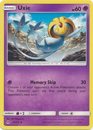 Uxie 41/131 Uncommon - Pokemon Sun & Moon Forbidden Light Card
