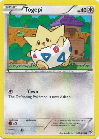 Togepi 102/135 - Pokemon Plasma Storm Common Card