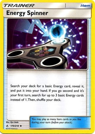 Energy Spinner - 170/214 - Sun & Moon: Unbroken Bonds Uncommon