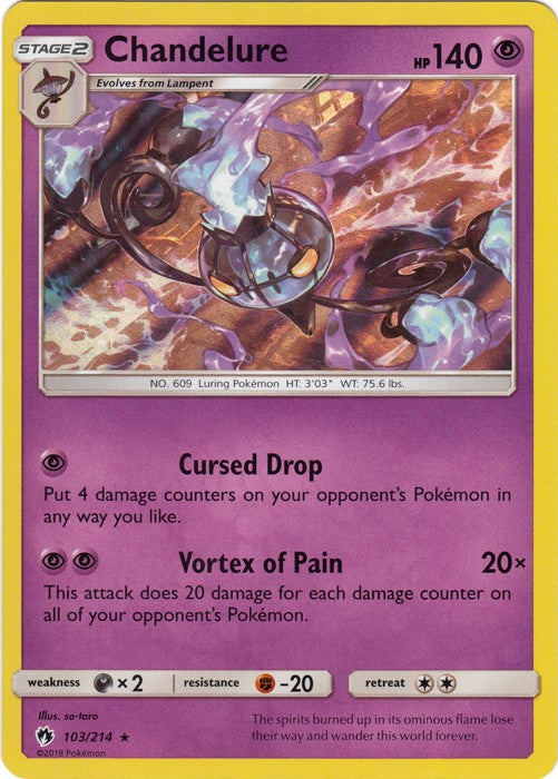 Chandelure - 103/214 Pokemon » SM Lost Thunder HR