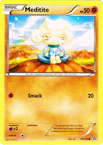 Meditite 79/160 - Common Pokemon XY Primal Clash Card