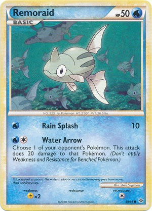 Pokemon Card HS Unleashed Single Card Common Remoraid 59/95