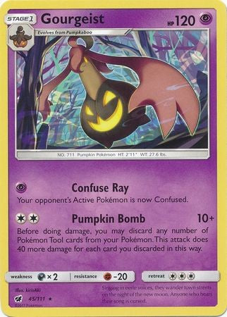 Gourgeist 45/111 Rare - Pokemon Crimson Invasion Card