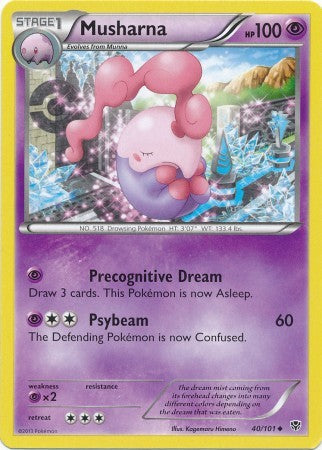 Musharna 40/101 - Pokemon Plasma Blast Uncommon Card