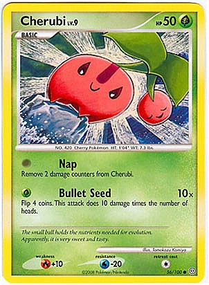 Pokemon Diamond and Pearl Stormfront Card - Cherubi (C)