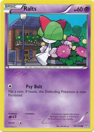 Ralts 59/135 - Pokemon Plasma Storm Common Card