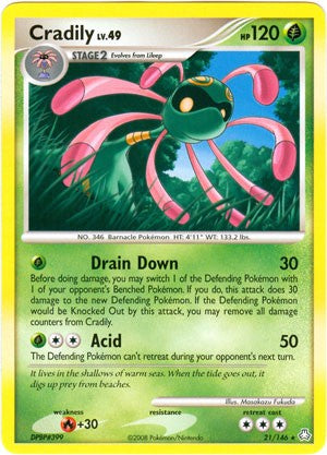 Pokemon Legends Awakened Rare Card - Cradily 21/146