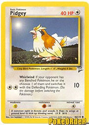 Pokemon Base Set 2 Common Card - Pidgey 86/130