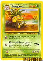 Pokemon Base Set 2 Uncommon Card - Exeggutor 39/130