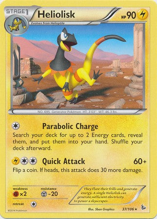 Heliolisk 37/106 - Pokemon XY Flashfire Rare Card