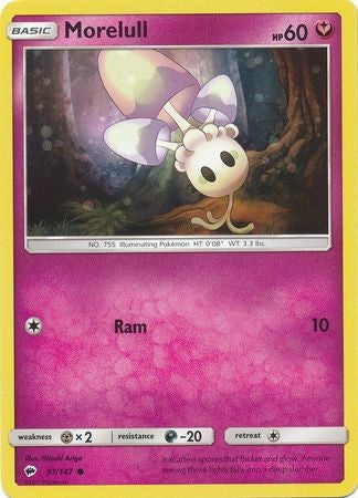Morelull 97/147 Common - Pokemon Sun & Moon Burning Shadows Card