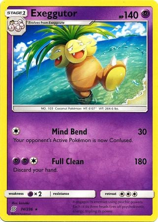 Exeggutor - 74/236 - Rare Sun & Moon: Unified Minds