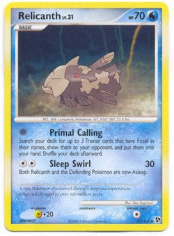 Pokemon Diamond & Pearl Great Encounters - Relicanth (Uncommon) Card