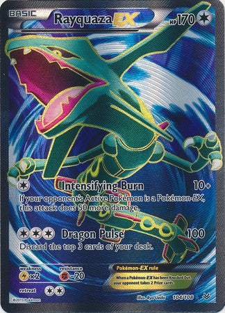 Rayquaza EX 104/108 Full Art - Pokemon XY Roaring Skies Card