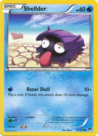 Shellder 22/122 Common - Pokemon XY Breakpoint Card