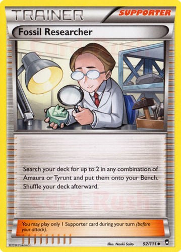 Fossil Researcher 92/111 - Pokemon XY Furious Fists Card