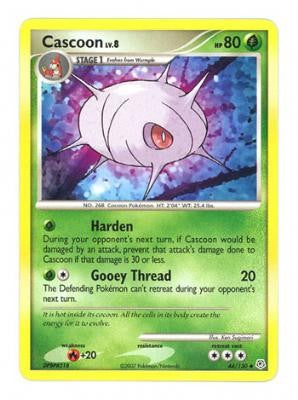 Pokemon Diamond & Pearl Uncommon Card - Cascoon 44/130
