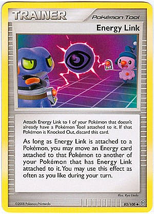 Pokemon Diamond and Pearl Stormfront Card - Energy Link (U)