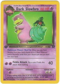 Pokemon Team Rocket Rare Card - Dark Slowbro 29/82