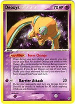 Pokemon EX Deoxys Rare Card - Deoxys 18/107