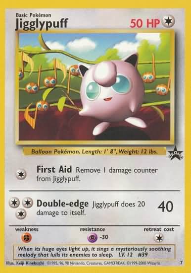 Jigglypuff 7 - Pokemon Rare Promo Card