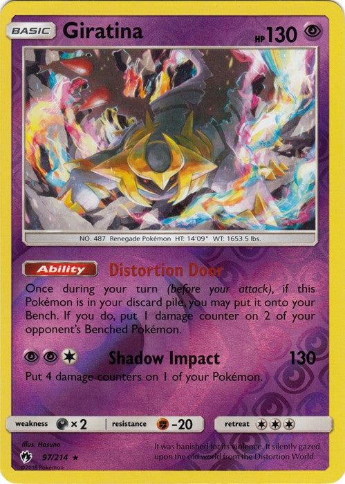 Giratina - 97/214 (Reverse Foil) Pokemon » SM Lost Thunder HR