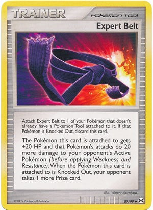 Pokemon Platinum Arceus Single Card Uncommon Expert Belt 87/99