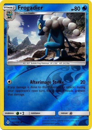 Frogadier - 52/214 - Sun & Moon: Unbroken Bonds Uncommon Reverse Holo
