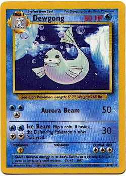 Pokemon Basic Uncommon Card - Dewgong 25/102