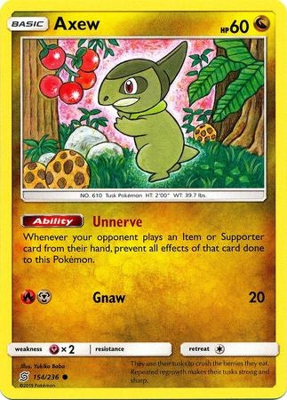 Axew - 154/236 - Common Sun & Moon: Unified Minds