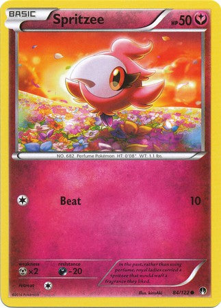 Spritzee 84/122 Common - Pokemon XY Breakpoint Card