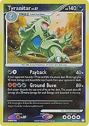 Pokemon Diamond & Pearl Mysterious Tresures - Tyranitar (Reverse Holofoil)