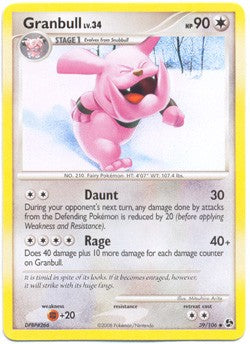 Pokemon Diamond & Pearl Great Encounters - Granbull (Uncommon) Card