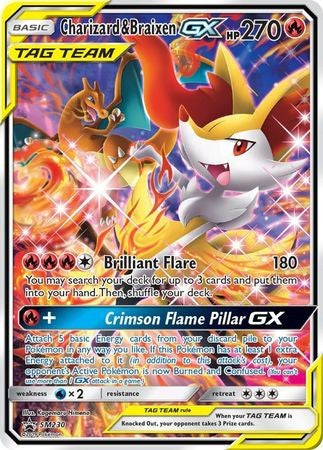 Charizard & Braixen GX - SM230 - Promo Pokemon Sun & Moon Promo