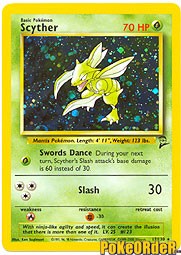 Pokemon Base Set 2 Holofoil Card - Scyther 17/130
