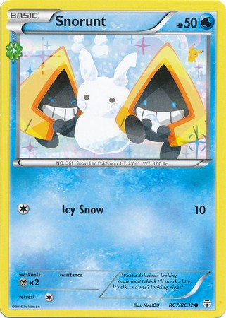Snorunt RC7/RC32 Common - Pokemon Generations Card