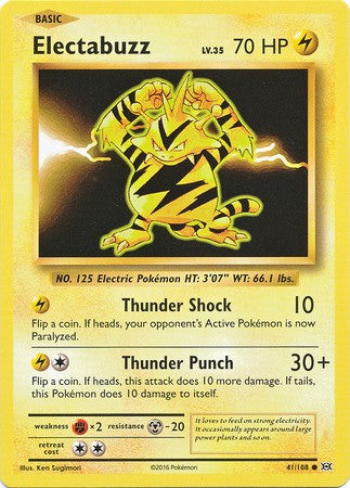 Electabuzz 41/108 Common - Pokemon XY Evolutions Single Card