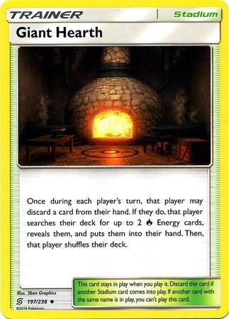 Giant Hearth - 197/236 - Uncommon Sun & Moon: Unified Minds