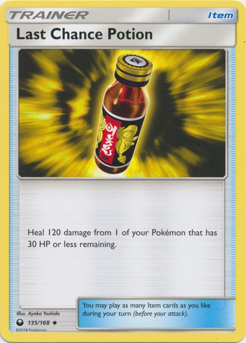 Last Chance Potion 135/168 Uncommon - Celestial Storm SM7 Pokemon Card